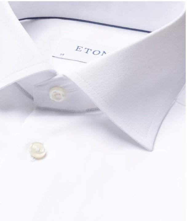 ETON SIGNATURE TWILL CLASS SHIRT WHITE - Henry BucksShirts01BSRA0001 - WHTE - 38