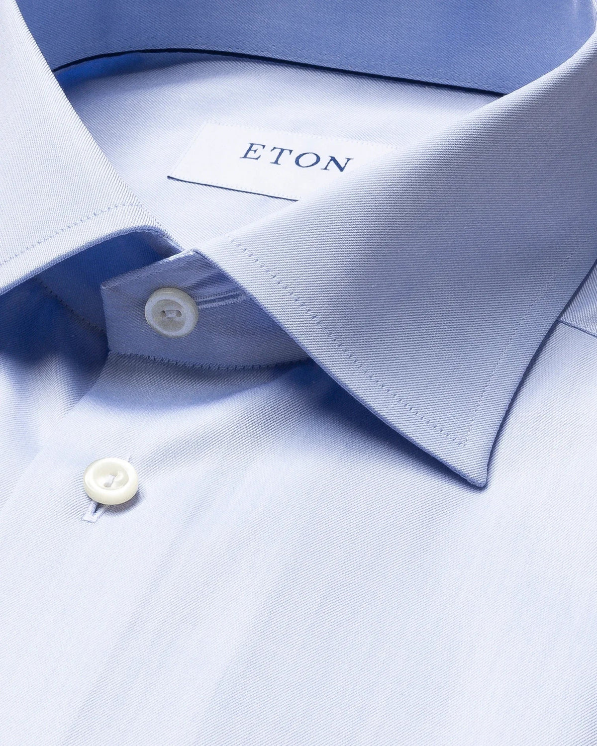 ETON Signature Twill Double Cuff Shirt SKY - Henry Bucks