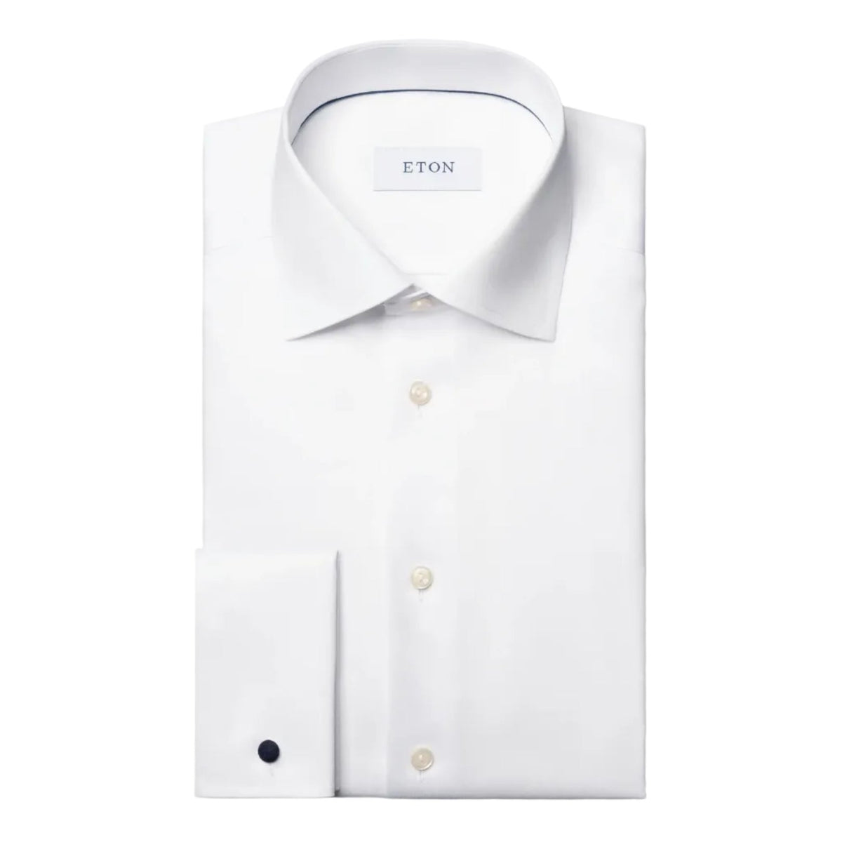 ETON Signature Twill Double Cuff Shirt WHITE - Henry Bucks