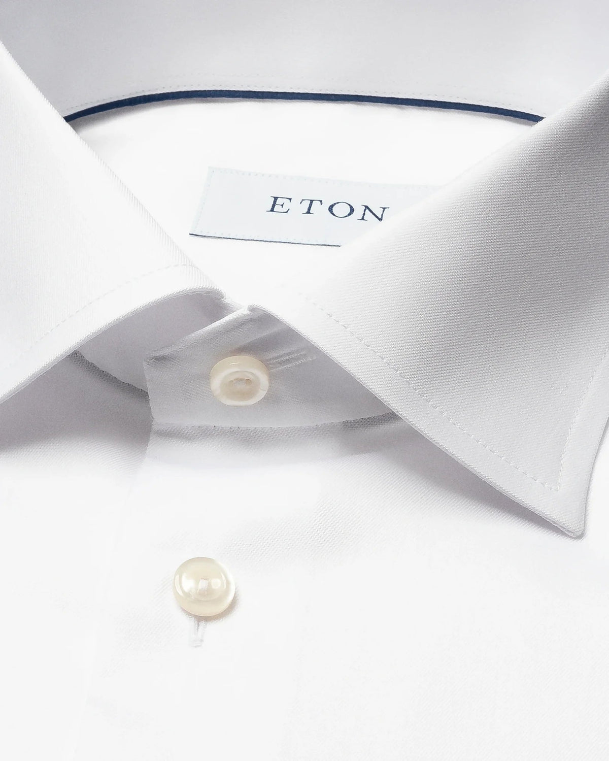 ETON Signature Twill Double Cuff Shirt WHITE - Henry Bucks