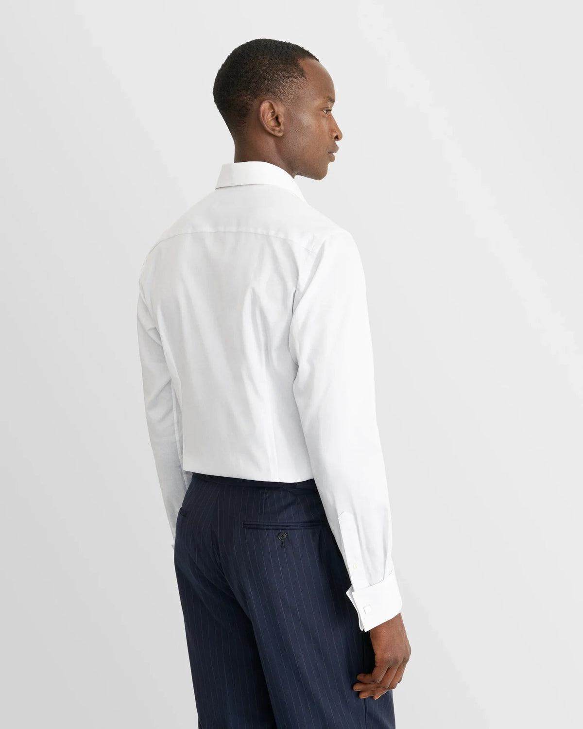 ETON Signature Twill Double Cuff Shirt WHITE - Henry Bucks