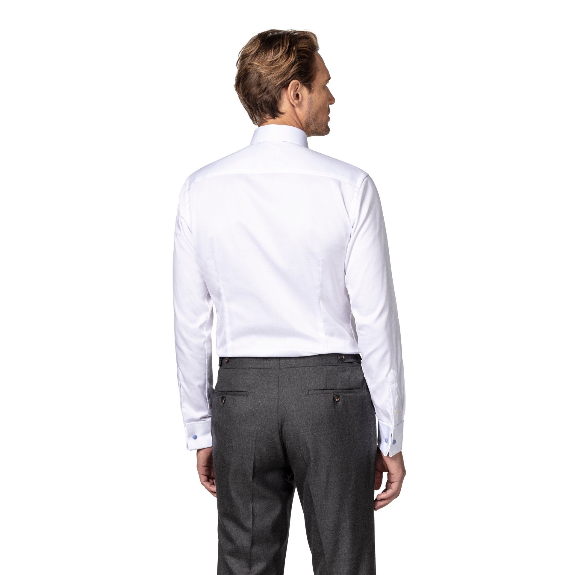 ETON Signature Twill Shirt - French Cuffs WHITE - Henry BucksShirts0101468 - WHTE - DC - TAIL - 38