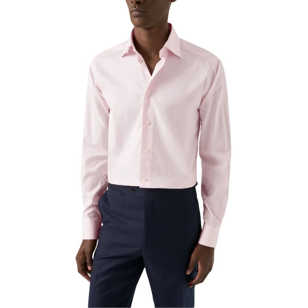 ETON Signature Twill Shirt PINK - Henry Bucks