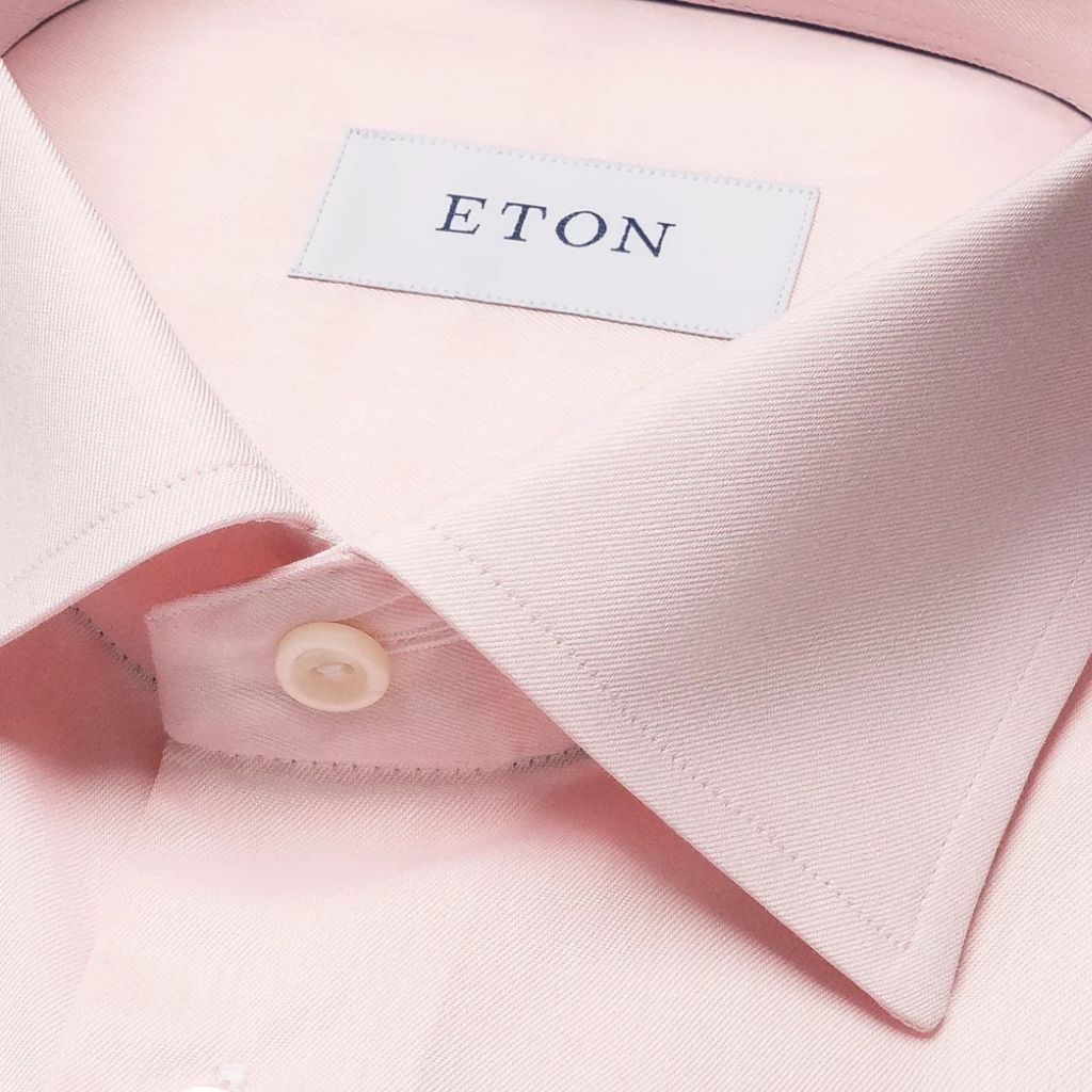 ETON Signature Twill Shirt PINK - Henry Bucks