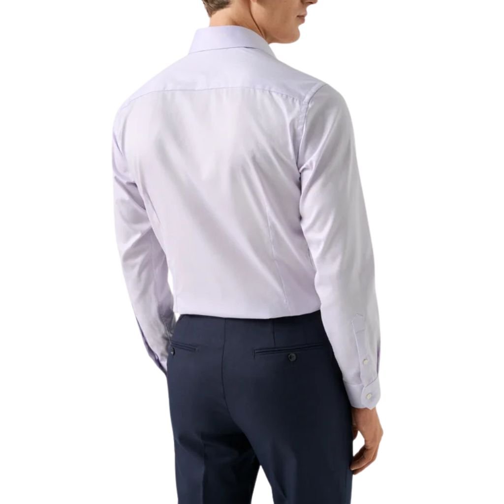 ETON Signature Twill Shirt PURPLE - Henry Bucks