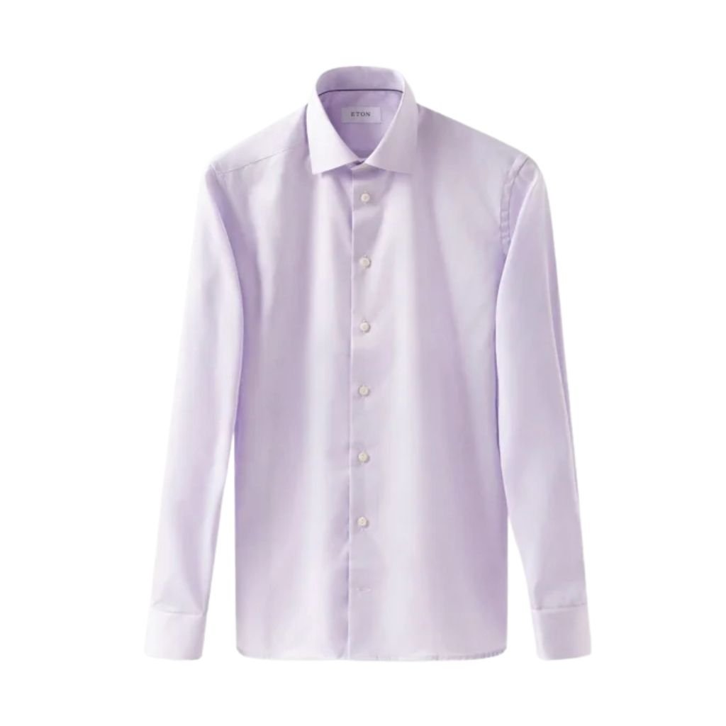 ETON Signature Twill Shirt PURPLE - Henry Bucks