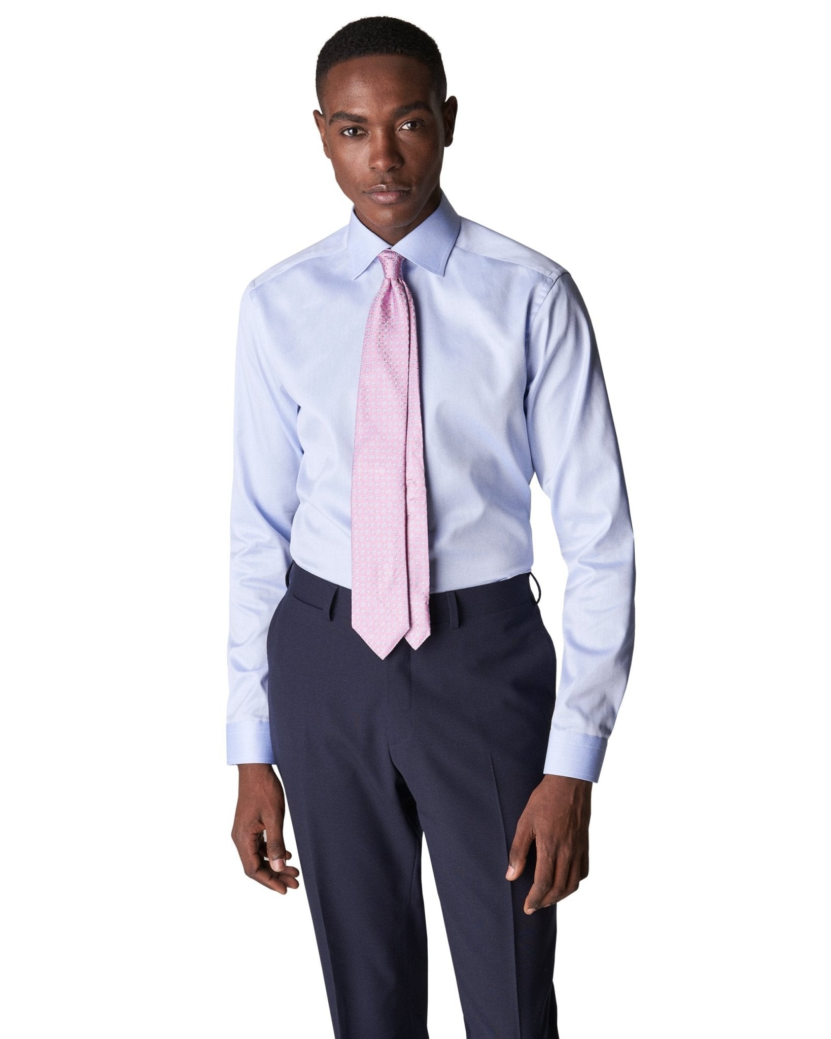 ETON Signature Twill Shirt SKY - Henry BucksShirts0101467 - SKY - SC - TAIL - 38