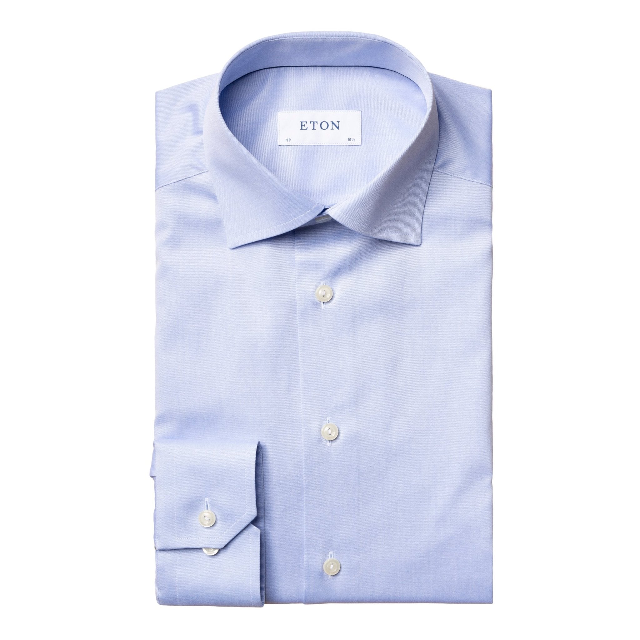 ETON Signature Twill Shirt SKY - Henry BucksShirts0101467 - SKY - SC - TAIL - 38