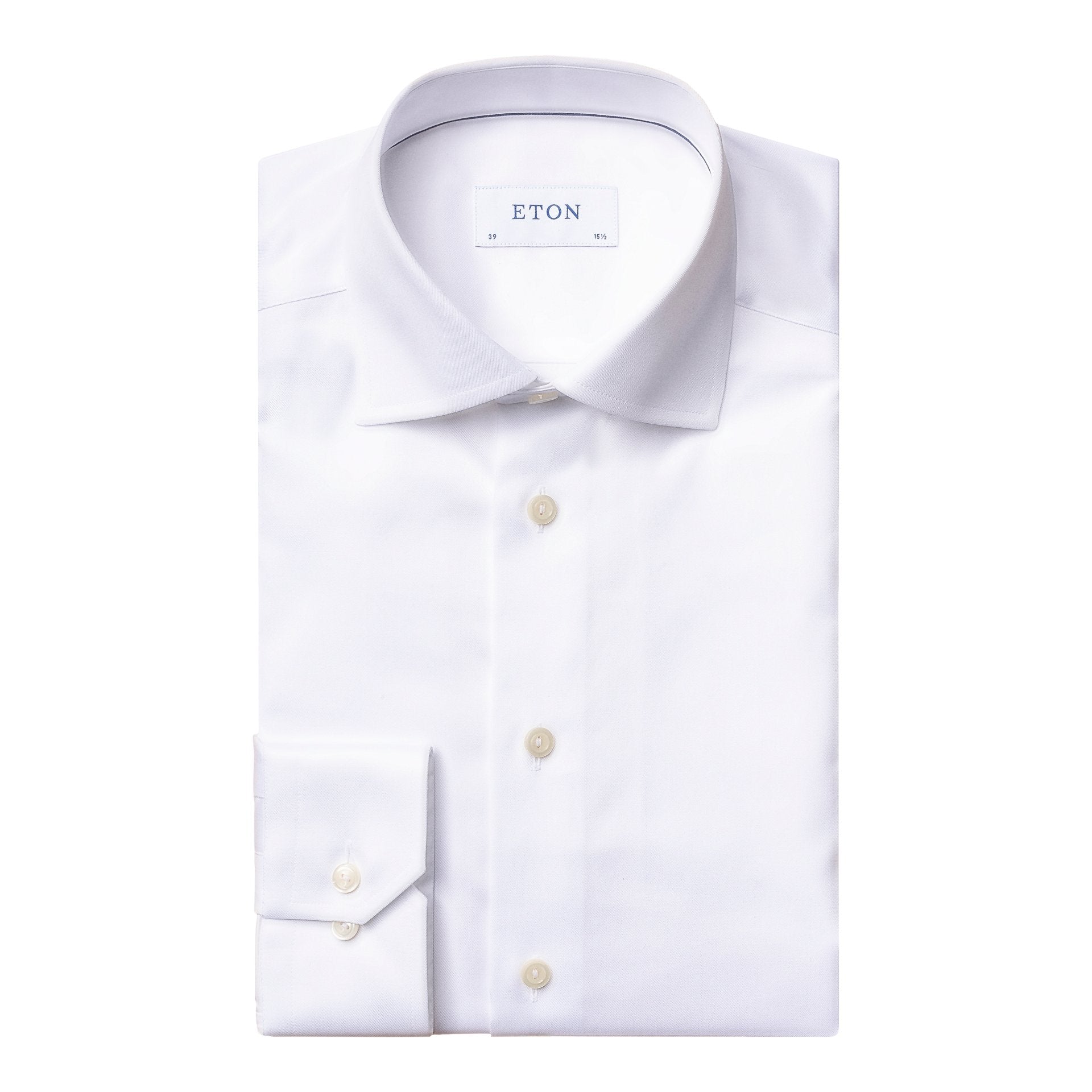ETON Signature Twill Shirt WHITE - Henry BucksShirts0101467 - WHTE - SC - TAIL - 38