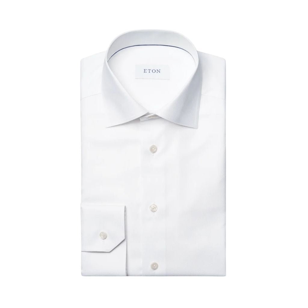 ETON Signature Twill Shirt WHITE - Henry Bucks