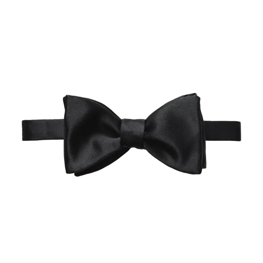 ETON Silk Bow Tie BLACK - Henry BucksBow Ties9000125 - BLCK