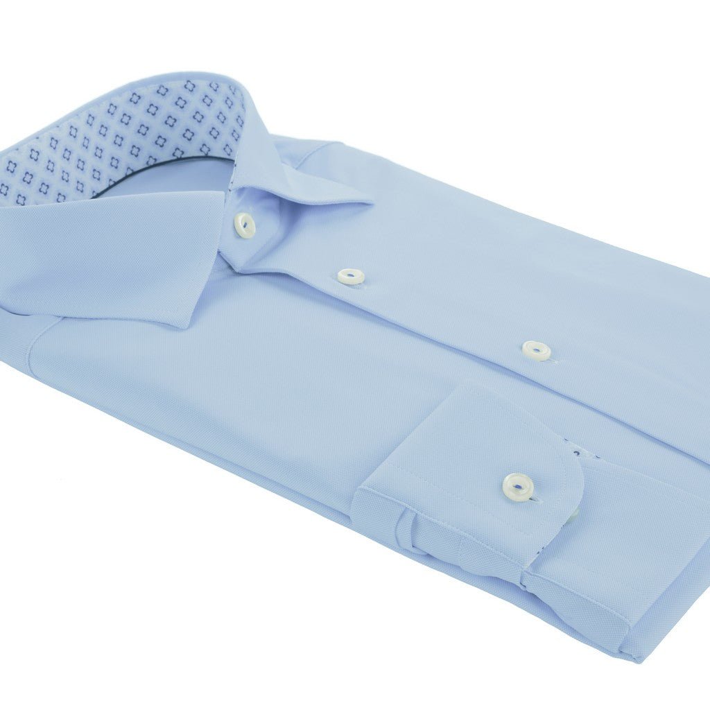 ETON Stretch Contemporary Fit Shirt Single Cuff LIGHT BLUE - Henry Bucks