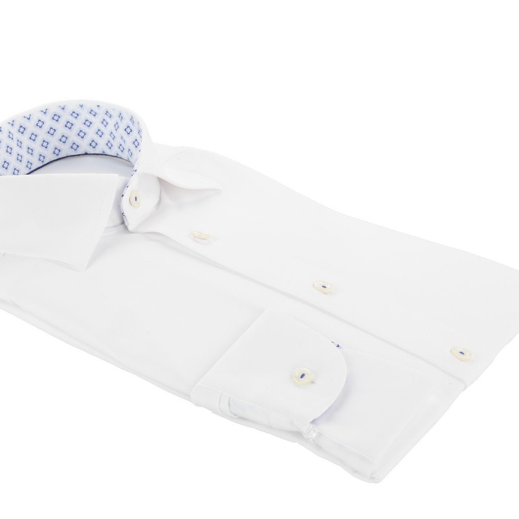 ETON Stretch Contemporary Fit Shirt Single Cuff WHITE - Henry Bucks