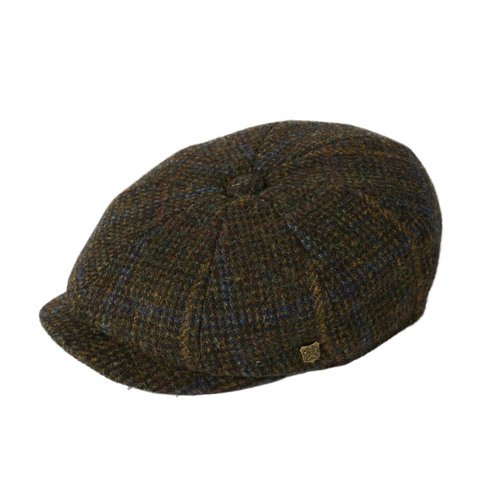FAILSWORTH Carloway Harris Tweed Baker Boy Cap BROWN - Henry Bucks