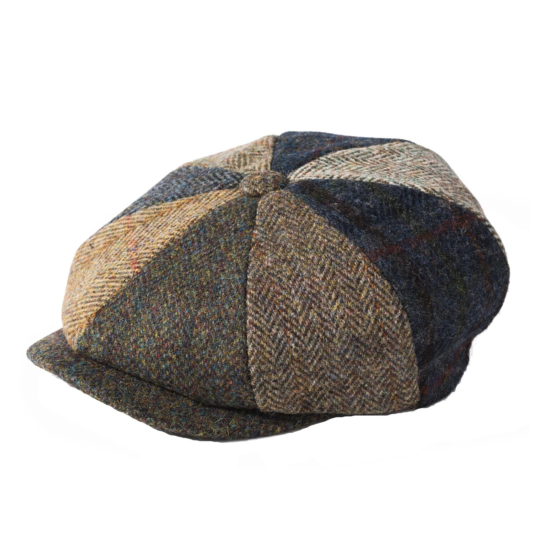 FAILSWORTH Lewis Harris Tweed Baker Boy Cap MULTI - Henry Bucks