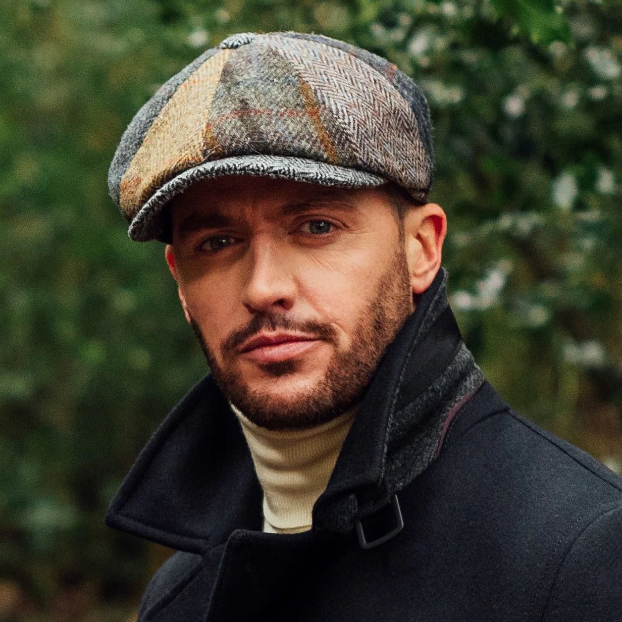 FAILSWORTH Lewis Harris Tweed Baker Boy Cap MULTI - Henry Bucks