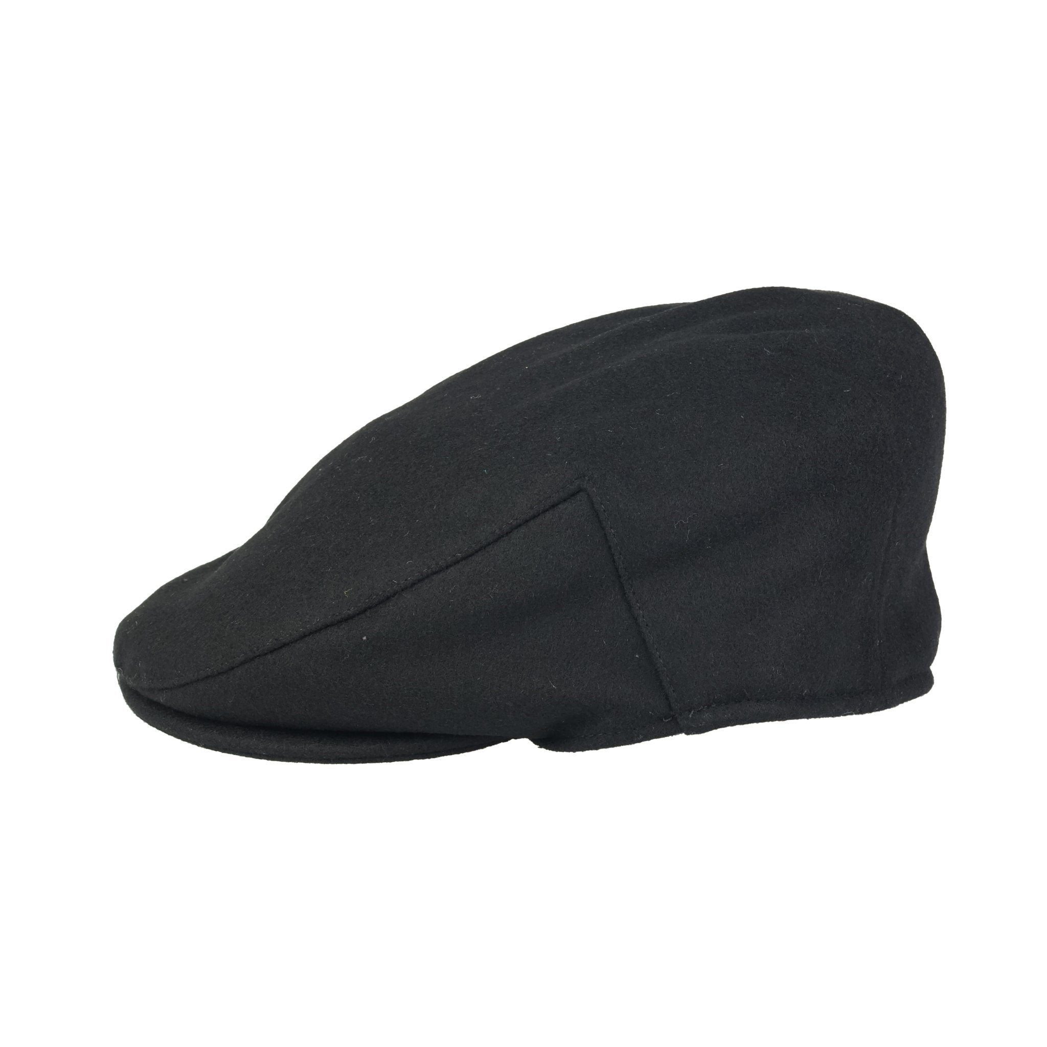 FAILSWORTH Melton Flat Cap BLACK - Henry Bucks
