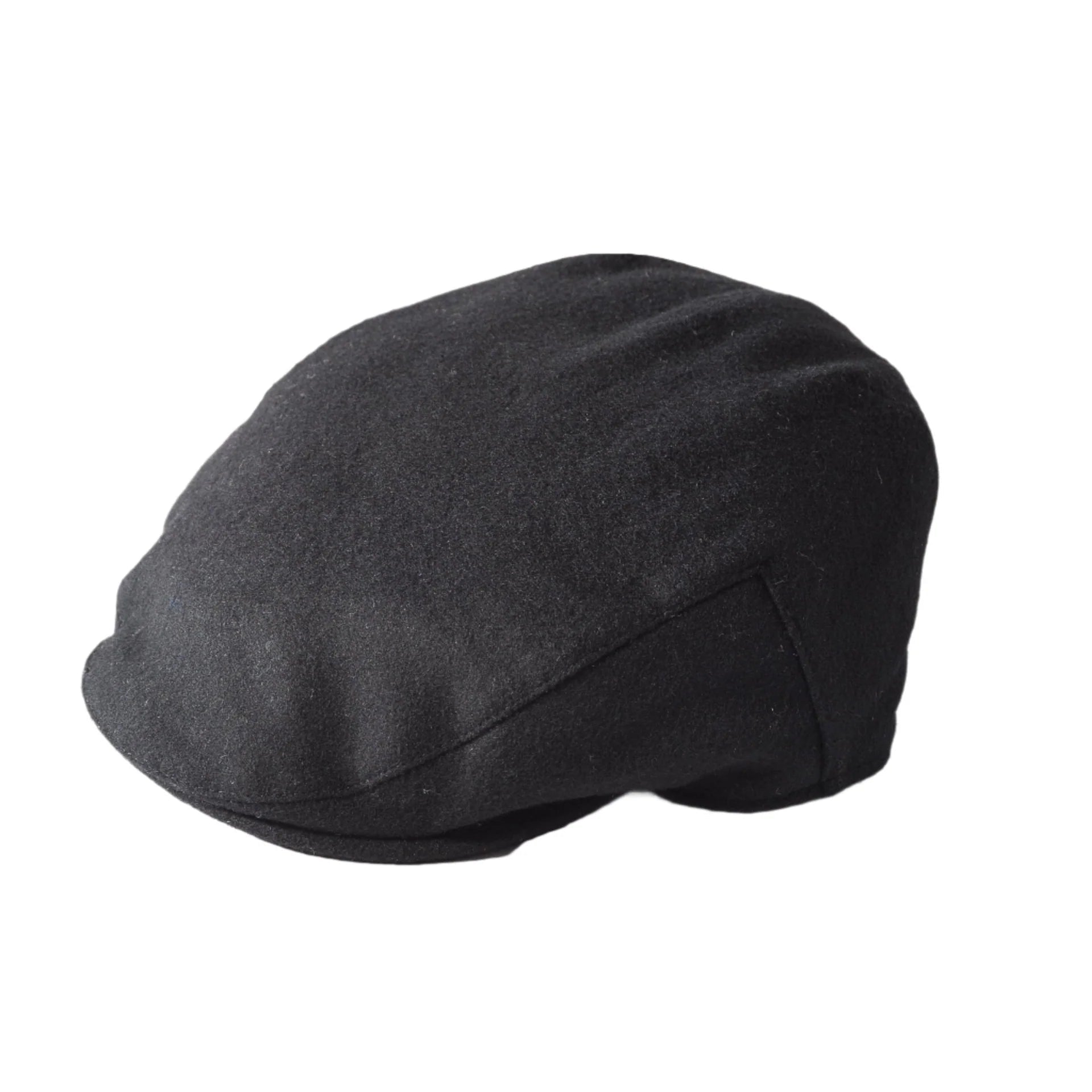 FAILSWORTH Melton Flat Cap BLACK - Henry Bucks