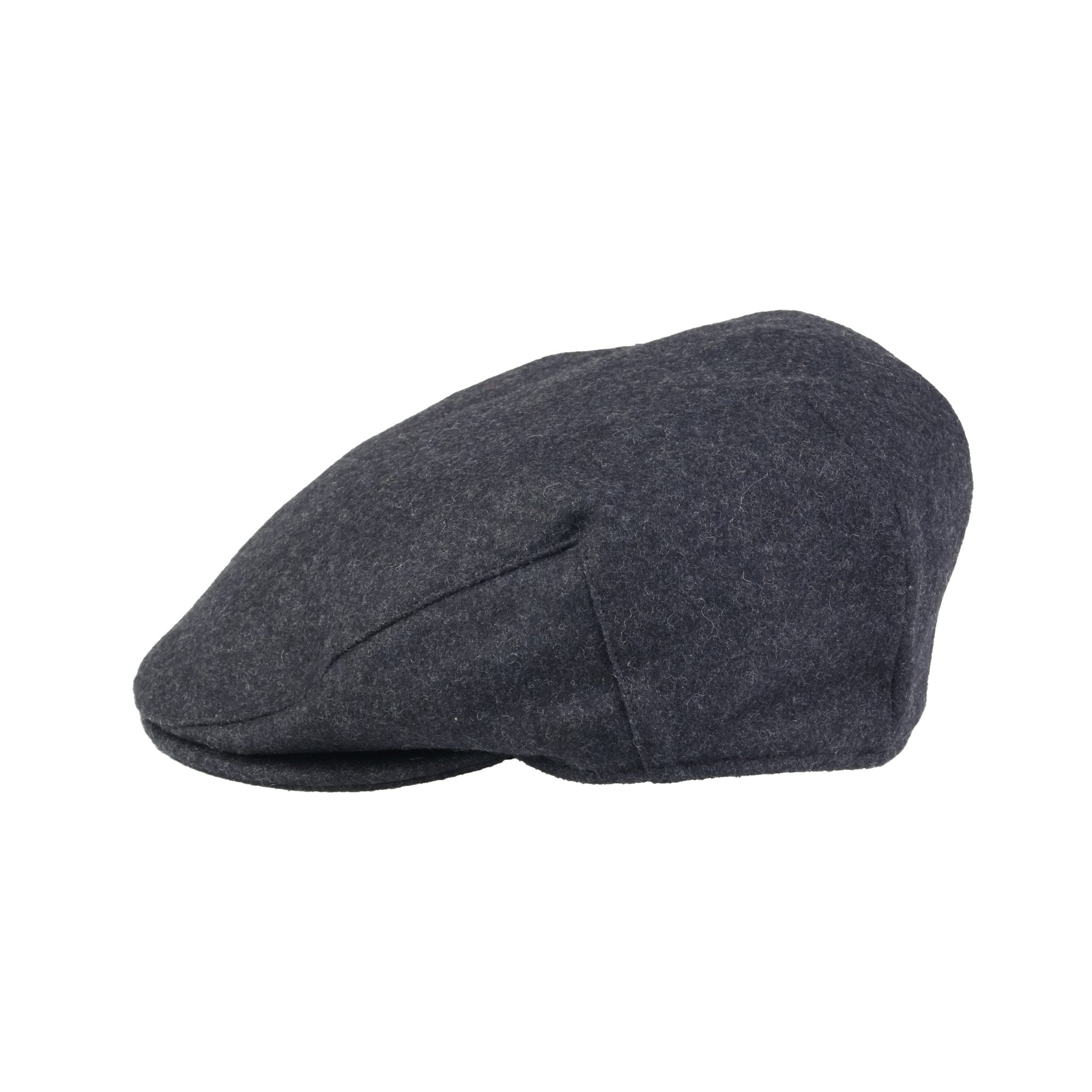 FAILSWORTH Melton Flat Cap CHARCOAL - Henry Bucks