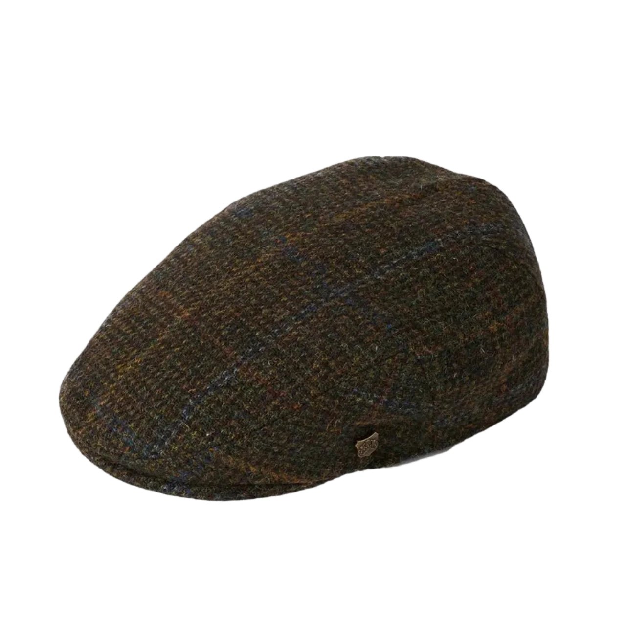 FAILSWORTH Stornoway Harris Tweed Flat Cap CHOCOLATE - Henry Bucks