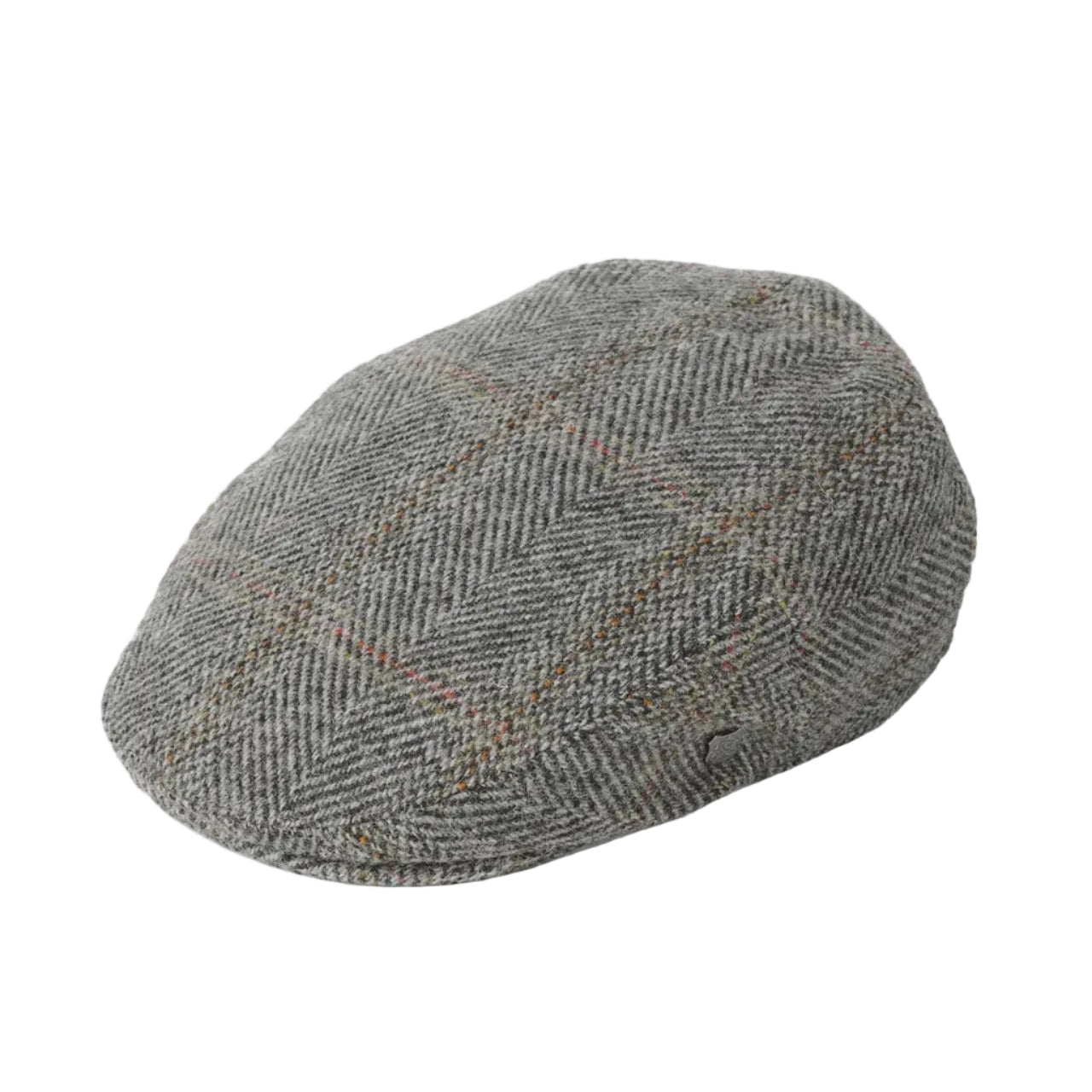 FAILSWORTH Stornoway Harris Tweed Flat Cap GREY - Henry Bucks