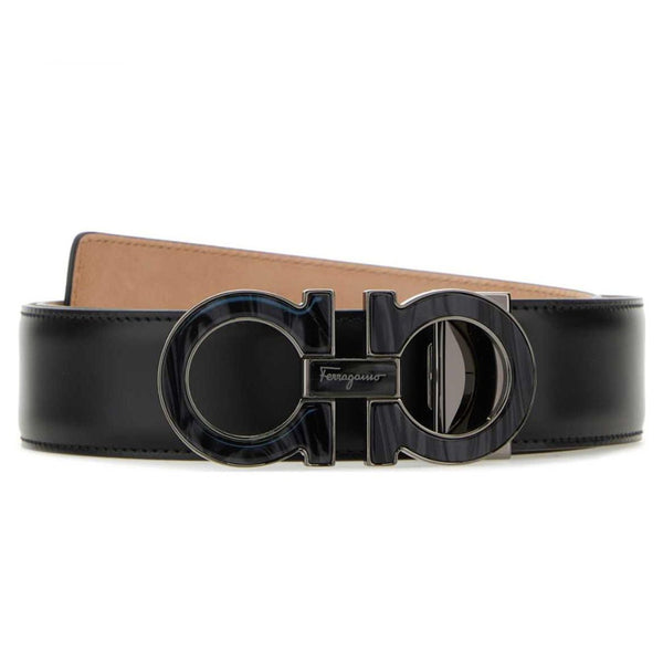 FERRAGAMO Man Belt BLACK REG Henry Bucks - Main Image