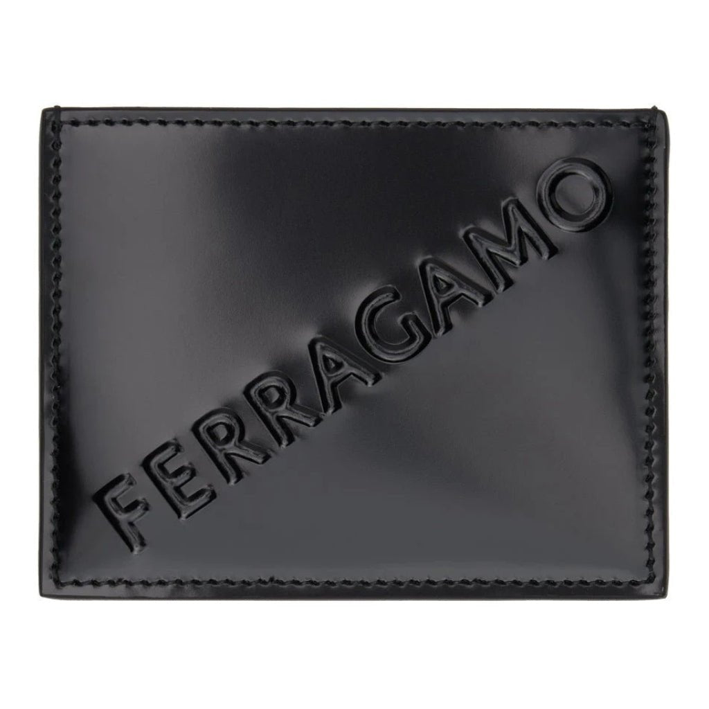 FERRAGAMO Man Card Holder BLACK - Henry Bucks