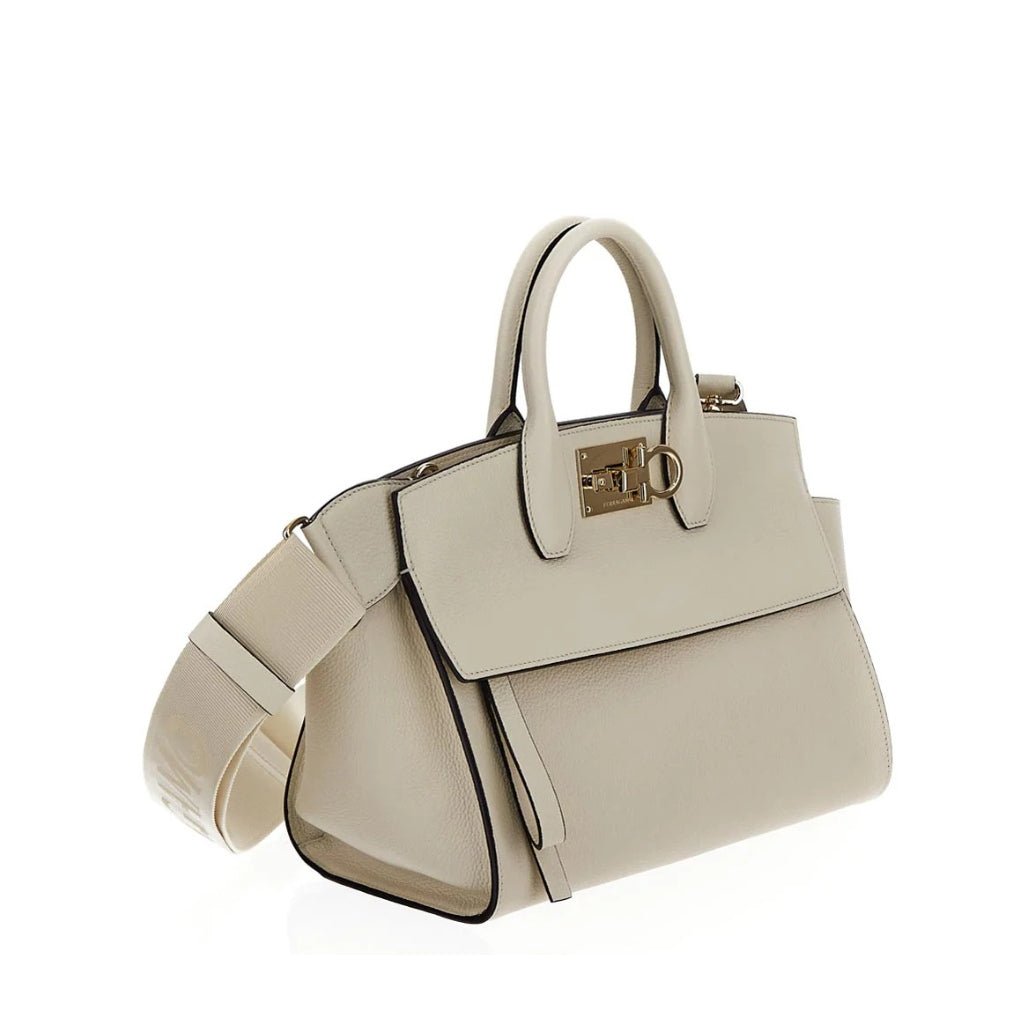 FERRAGAMO Woman Top Handle Bag CREAM - Henry Bucks