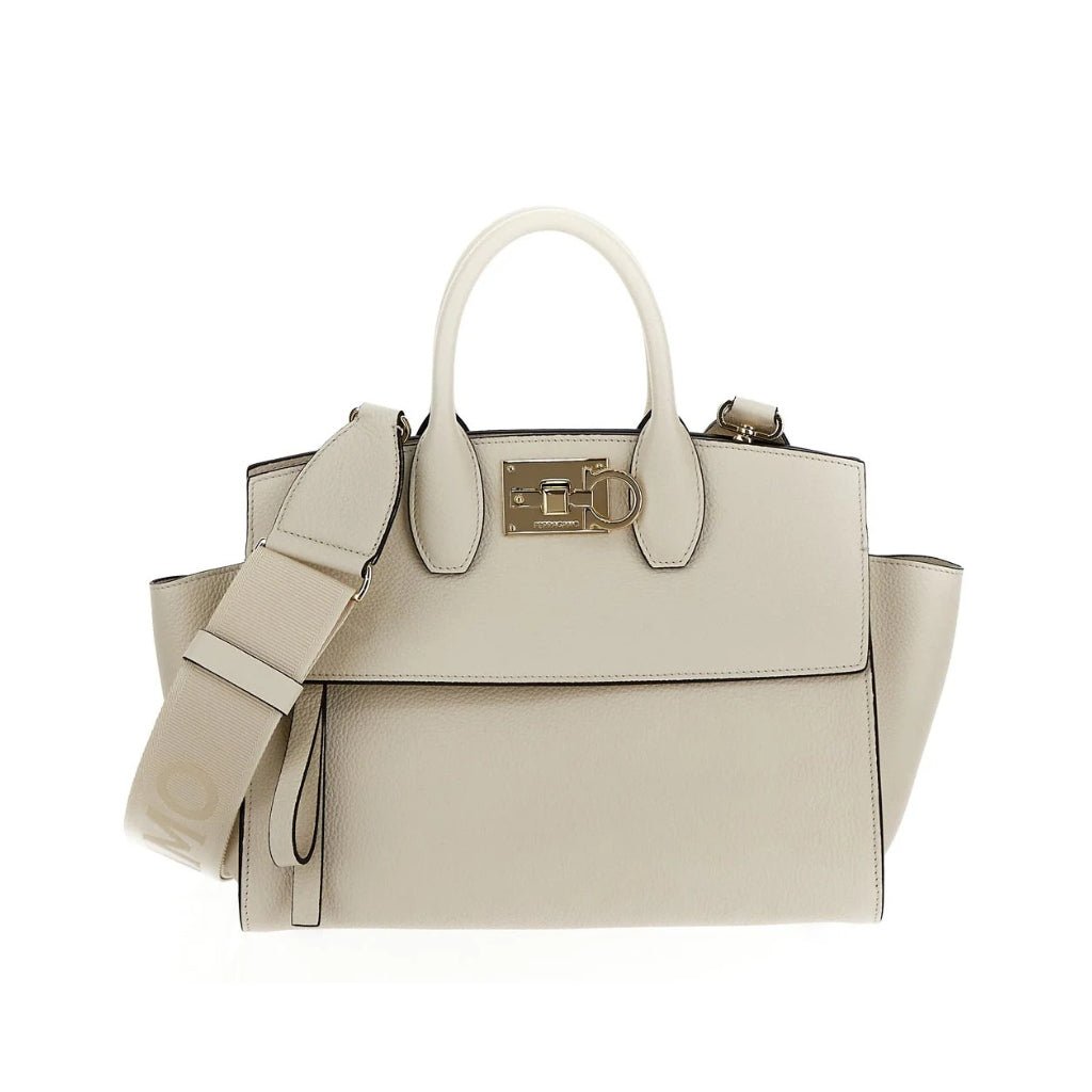 FERRAGAMO Woman Top Handle Bag CREAM - Henry Bucks