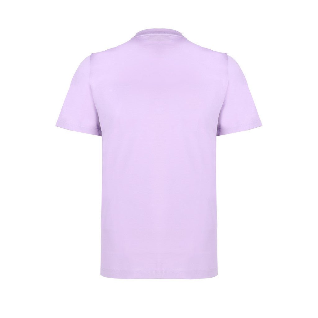 FERRANTE Cotton Jersey Crew Neck T-Shirt LILAC - Henry Bucks