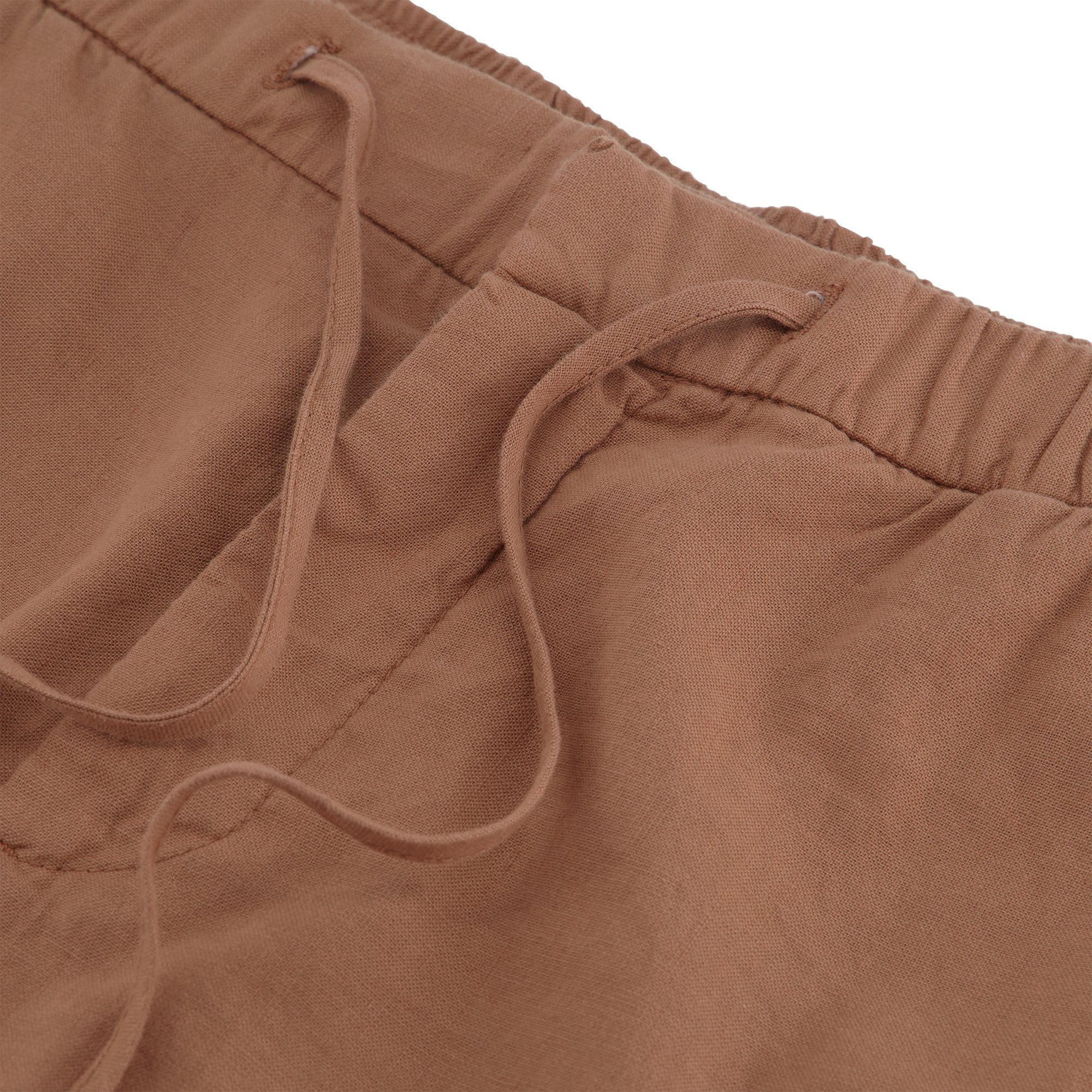 Ferrante Linen/Cotton Trouser in BISCUIT - Henry BucksTrouser - Formal38SS230072 - BISC - 34