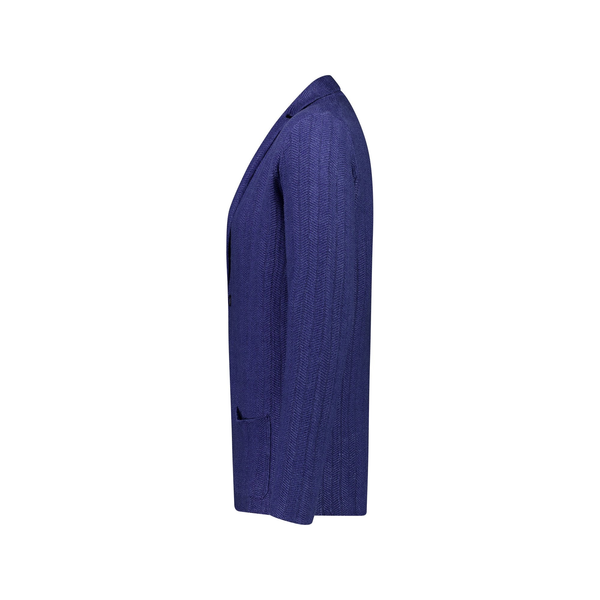 Ferrante Relaxed Jacket in MID BLUE - Henry BucksCasual Jackets33SS230006 - MBLU - 50