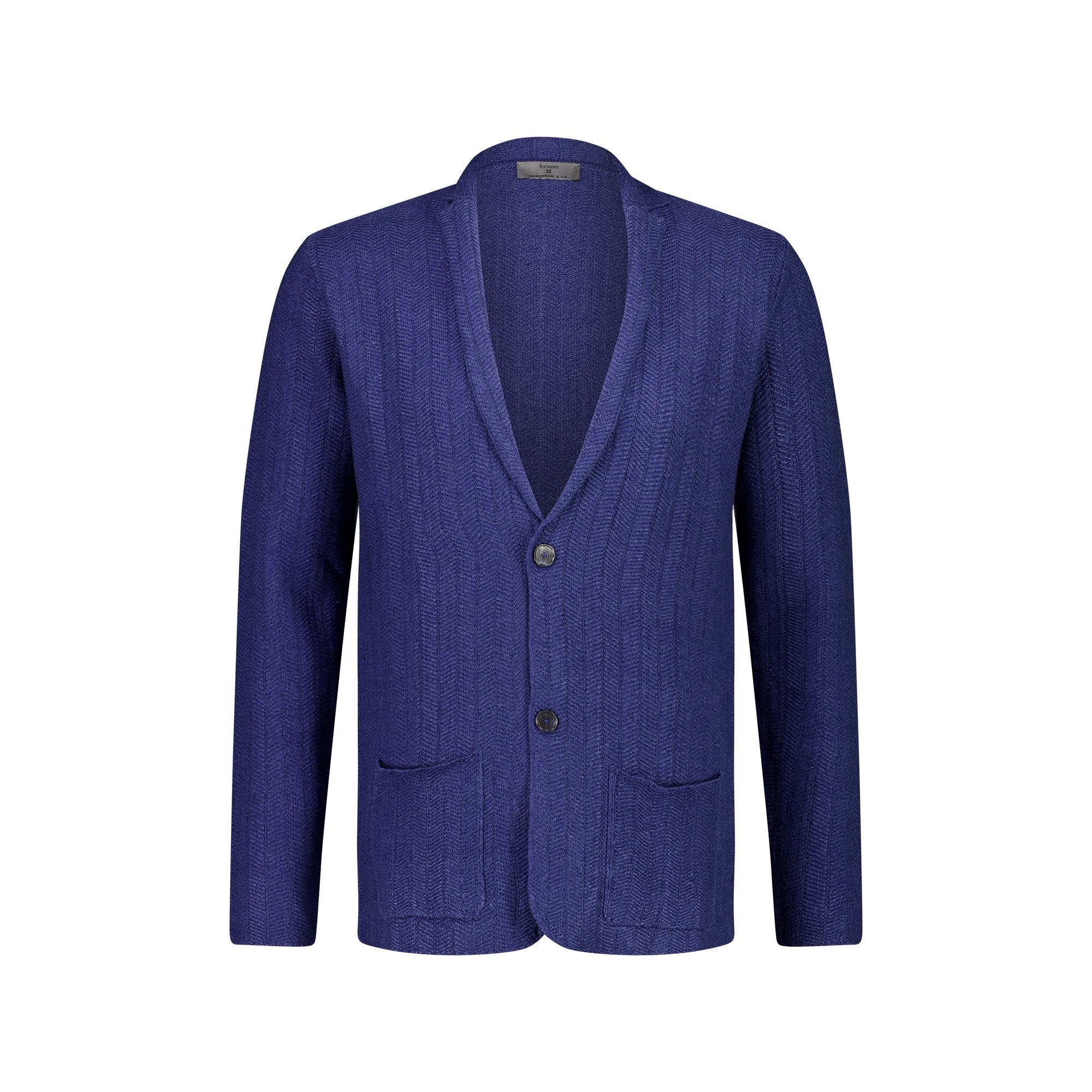 Ferrante Relaxed Jacket in MID BLUE - Henry BucksCasual Jackets33SS230006 - MBLU - 50