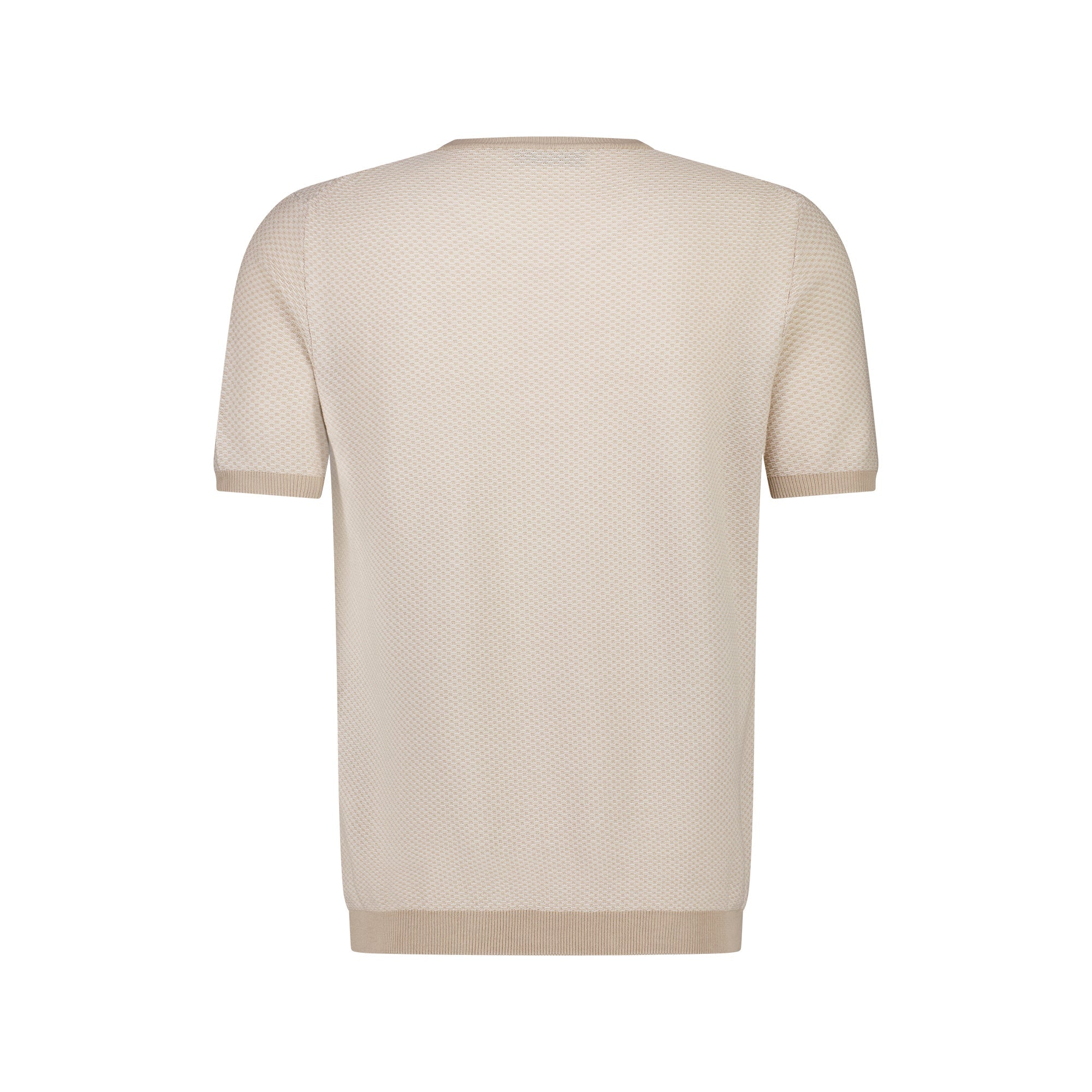 Ferrante Short Sleeve Contrast T - Shirt in BEIGE - Henry BucksPolo38SS230091 - BEIGE - 50