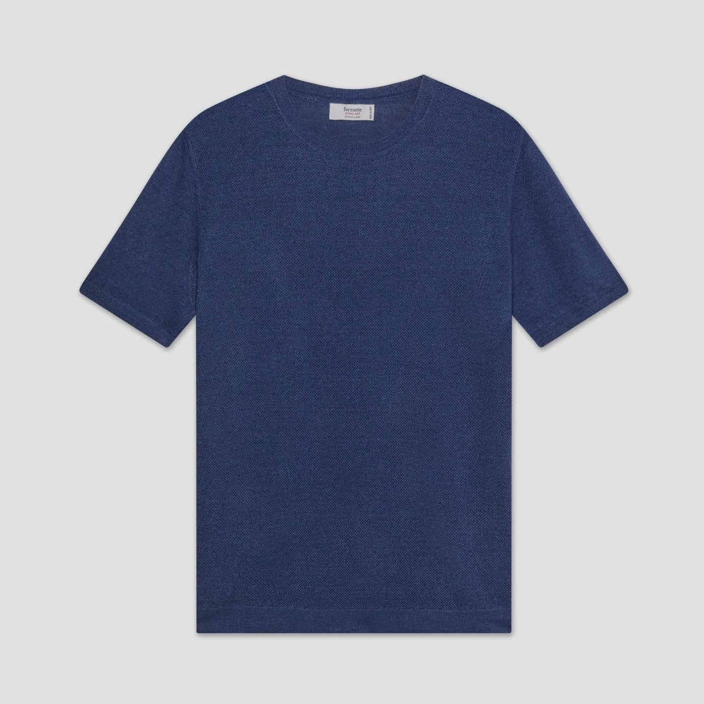 Ferrante Short Sleeve Plain T Shirt JEAN - Henry BucksT - Shirts38SS230070 - JEAN - 50