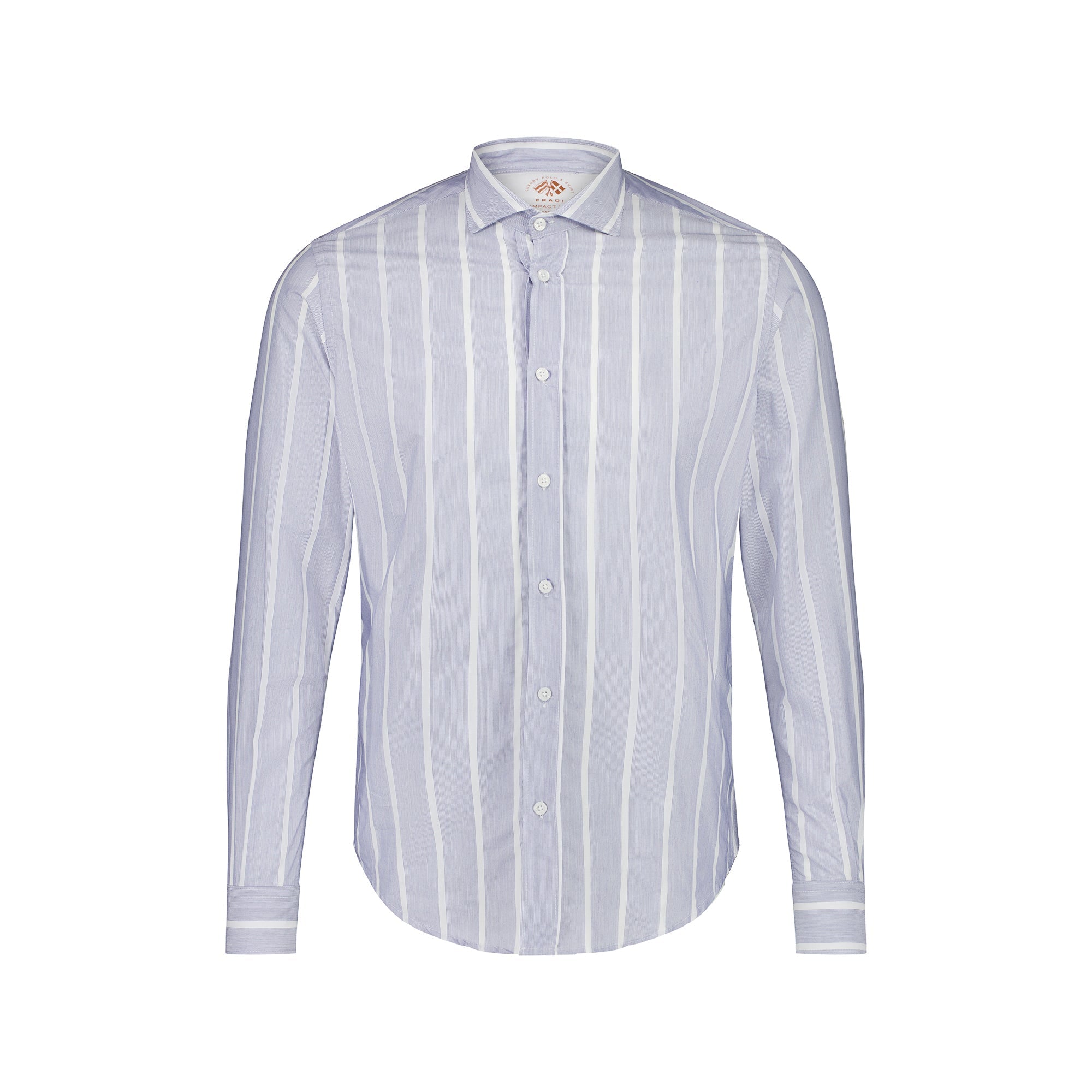 FRADI Cotton/Polyamide Shirt WHITE/BLUE - Henry BucksShirts38SS230002 - WHTBLU - 39