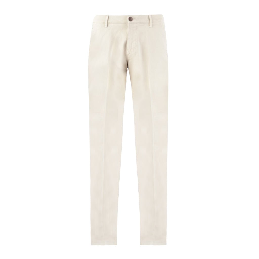 FRADI Fleece Cotton Stretch Chino ECRU - Henry Bucks