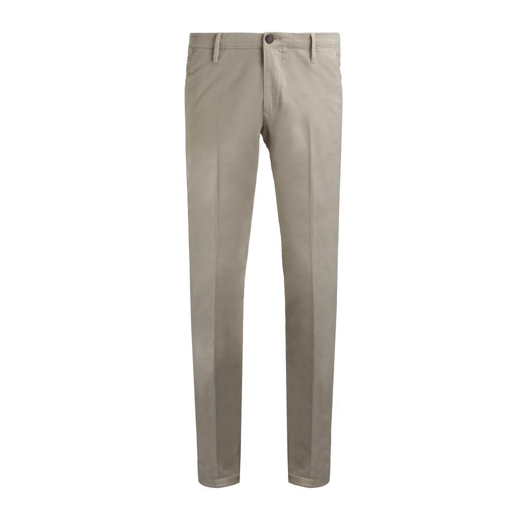 FRADI Fleece Cotton Stretch Chinos BEIGE REG - Henry Bucks
