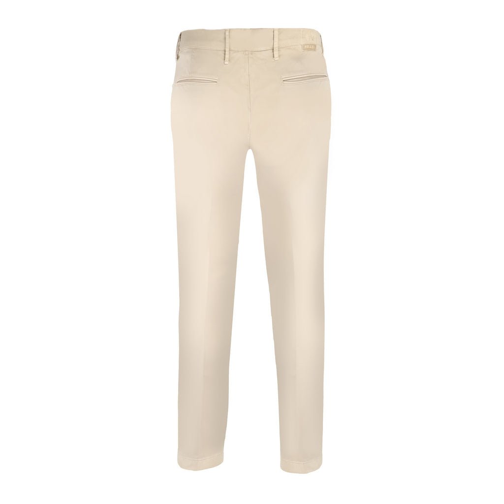 FRADI Satin Cotton Stretch Chino BEIGE REG - Henry Bucks