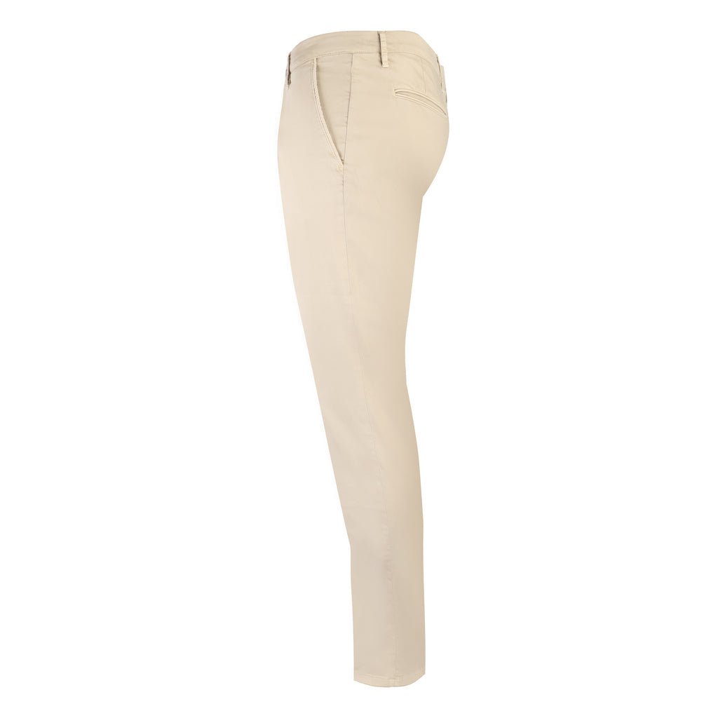 FRADI Satin Cotton Stretch Chino BEIGE REG - Henry Bucks