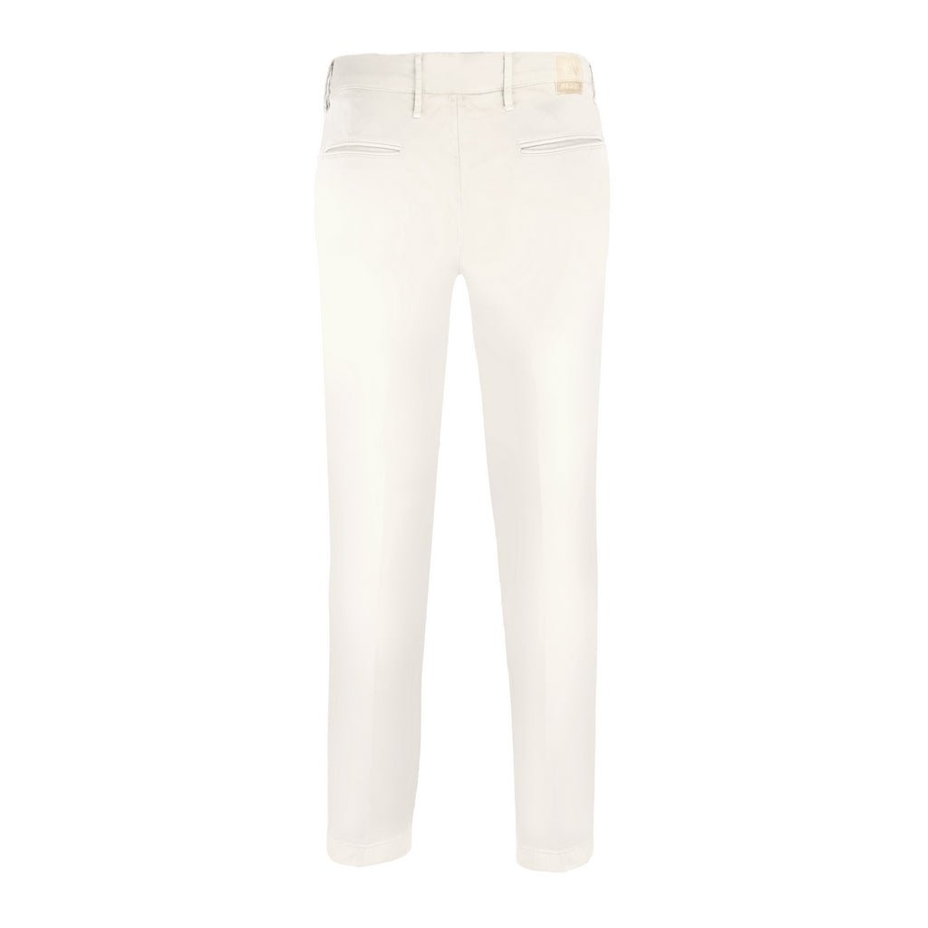 FRADI Satin Cotton Stretch Chino ECRU REG - Henry Bucks