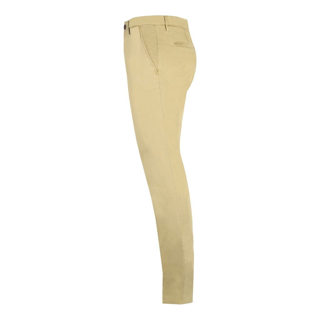 FRADI Satin Cotton Stretch Chino MILITARY GREEN REG - Henry Bucks