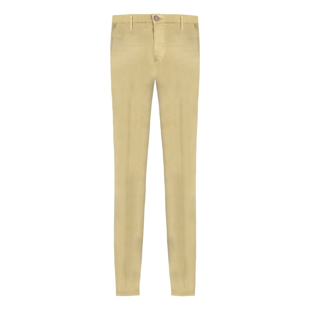 FRADI Satin Cotton Stretch Chino MILITARY GREEN REG - Henry Bucks