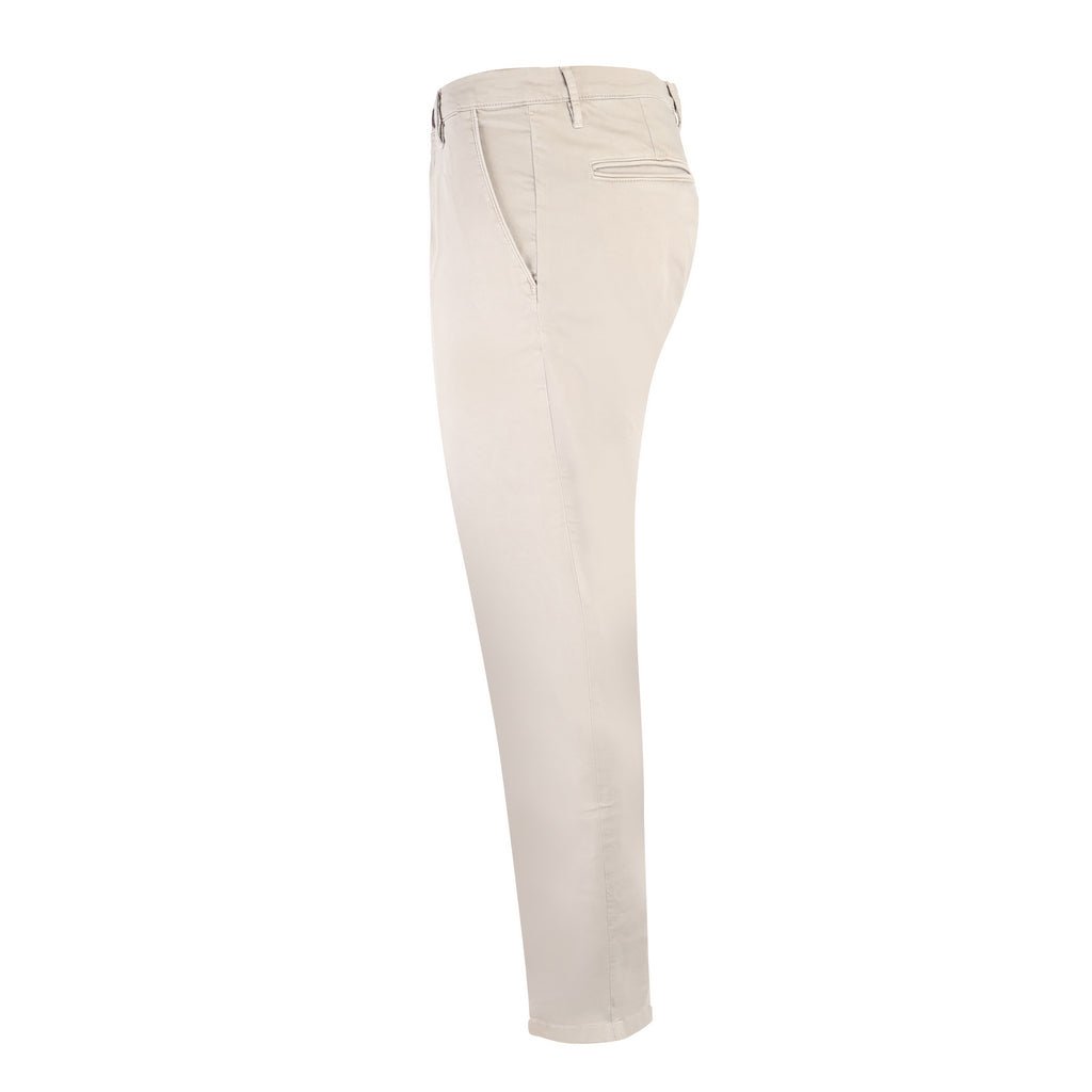 FRADI Satin Cotton Stretch Chino MUD REG - Henry Bucks