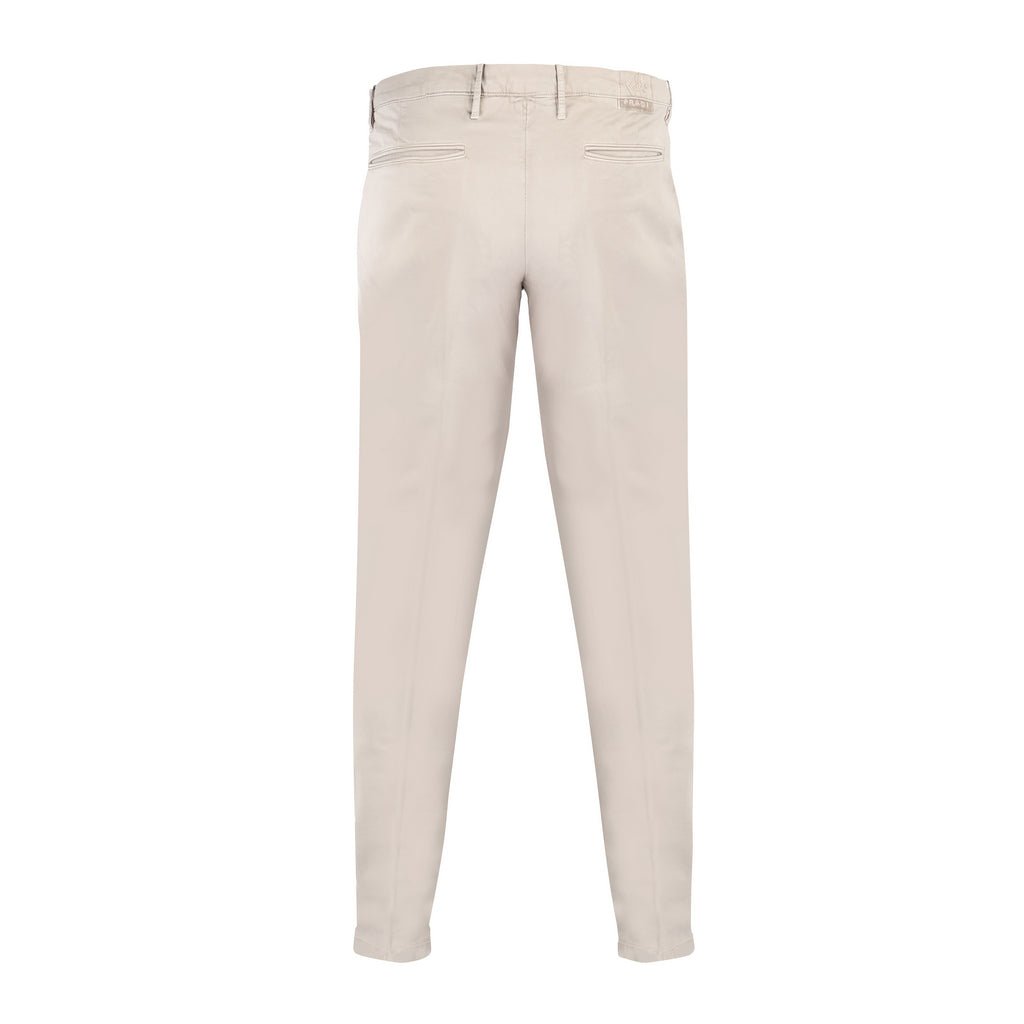 FRADI Satin Cotton Stretch Chino MUD REG - Henry Bucks