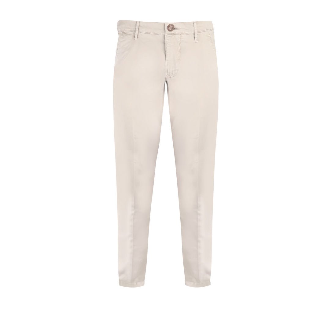 FRADI Satin Cotton Stretch Chino MUD REG - Henry Bucks