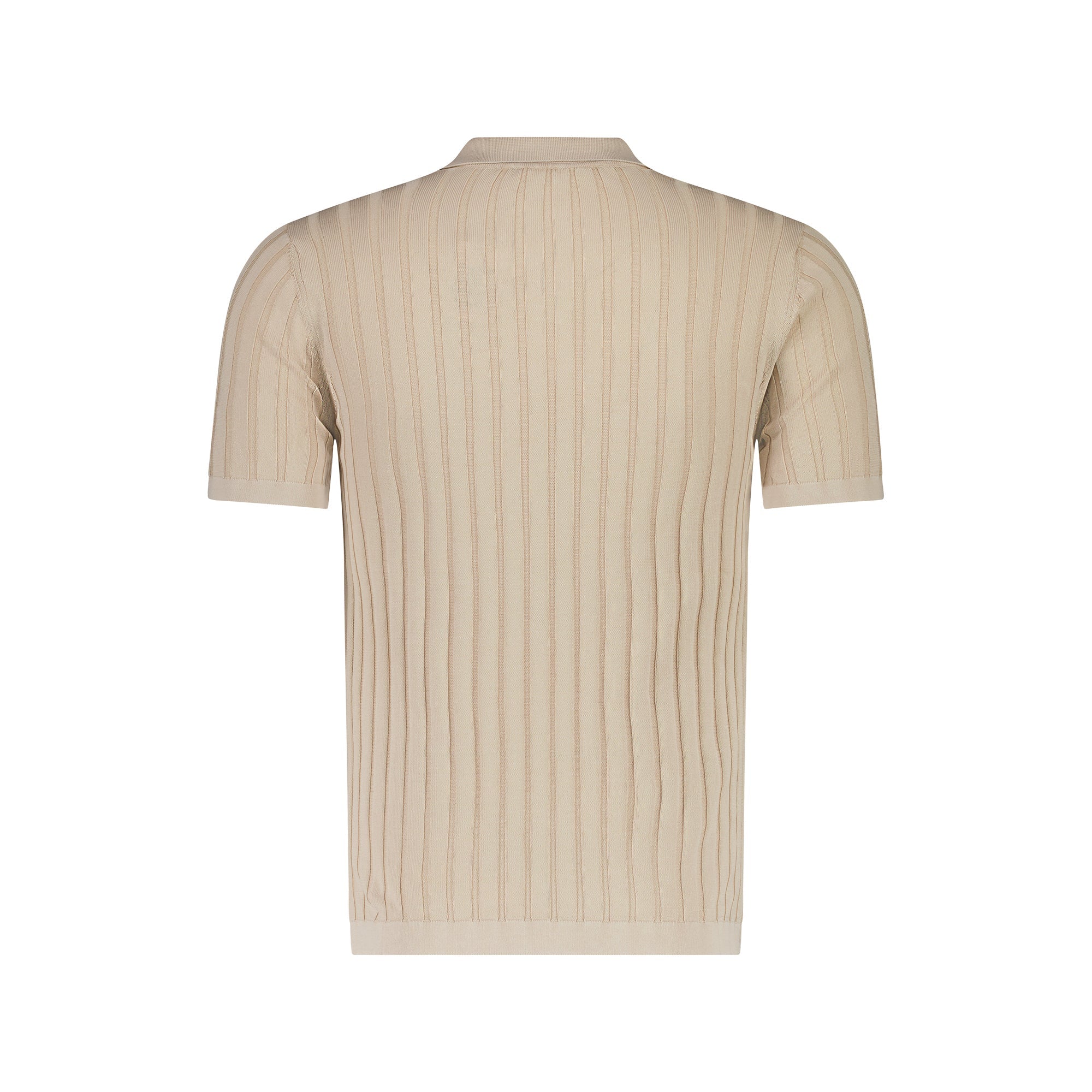 FRADI Short Sleeve Ribbed Polo BEIGE - Henry BucksPolo38SS230010 - BEIGE - M