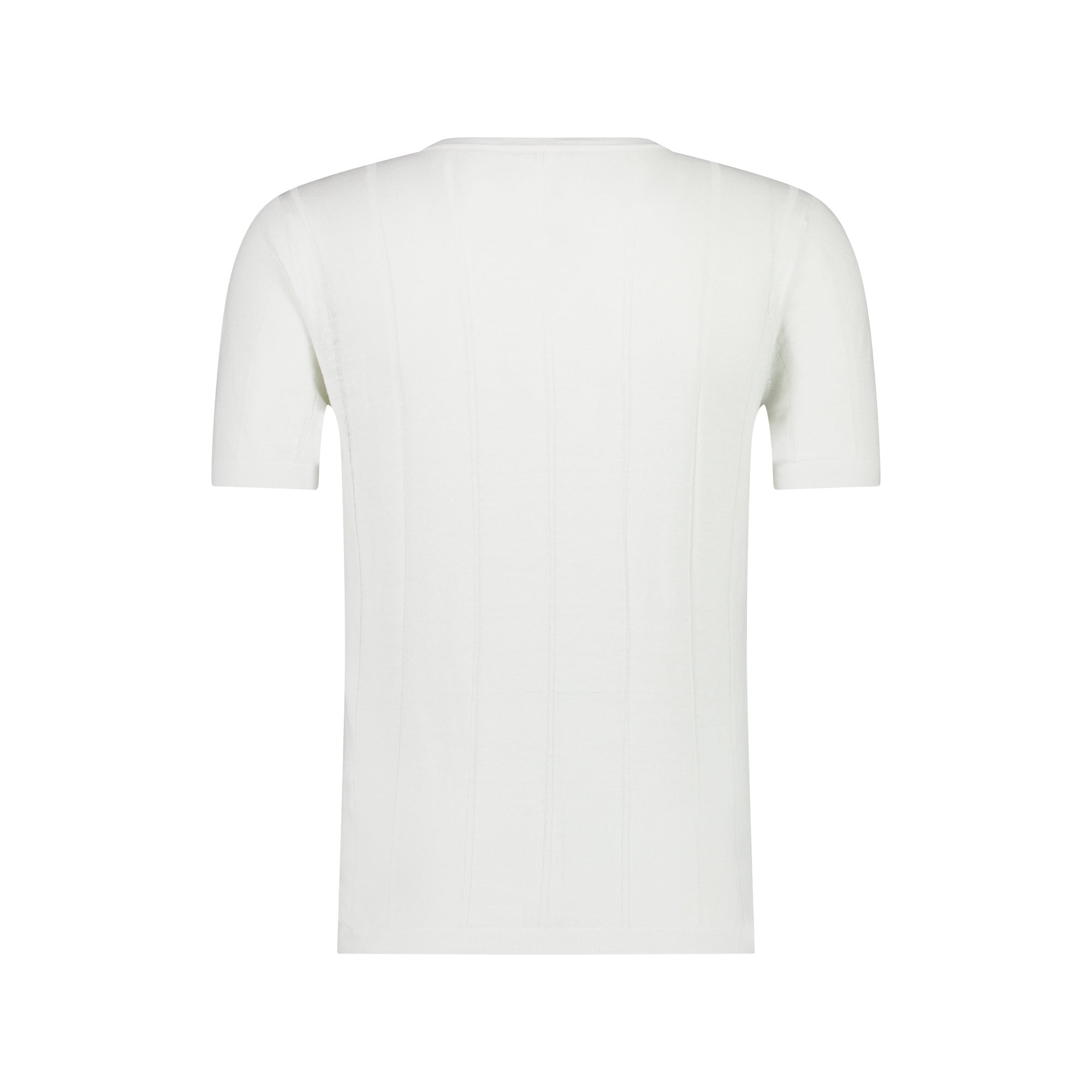 FRADI Short Sleeve Ribbed Tee WHITE - Henry BucksT - Shirts38SS230012 - WHTE - M