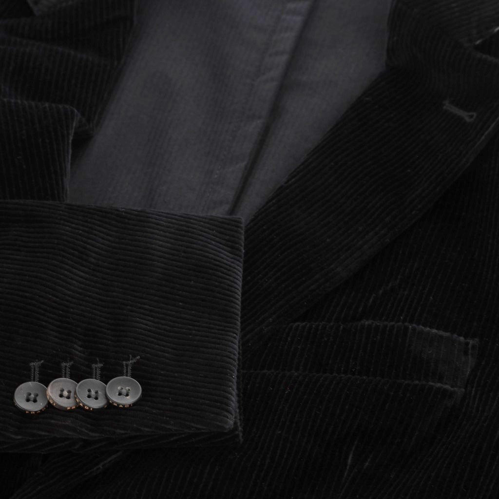 FRADI Soft Corduroy Stretch Blazer BLACK REG - Henry Bucks