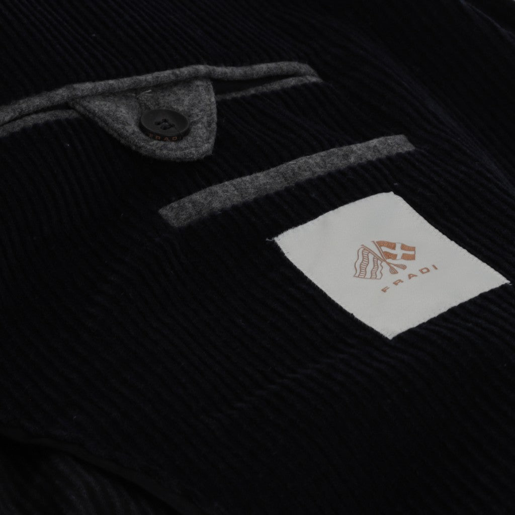 FRADI Soft Corduroy Stretch Blazer NAVY REG - Henry Bucks